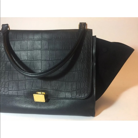 Celine Trapeze Crocodile Leather tote - Picture 4 of 8